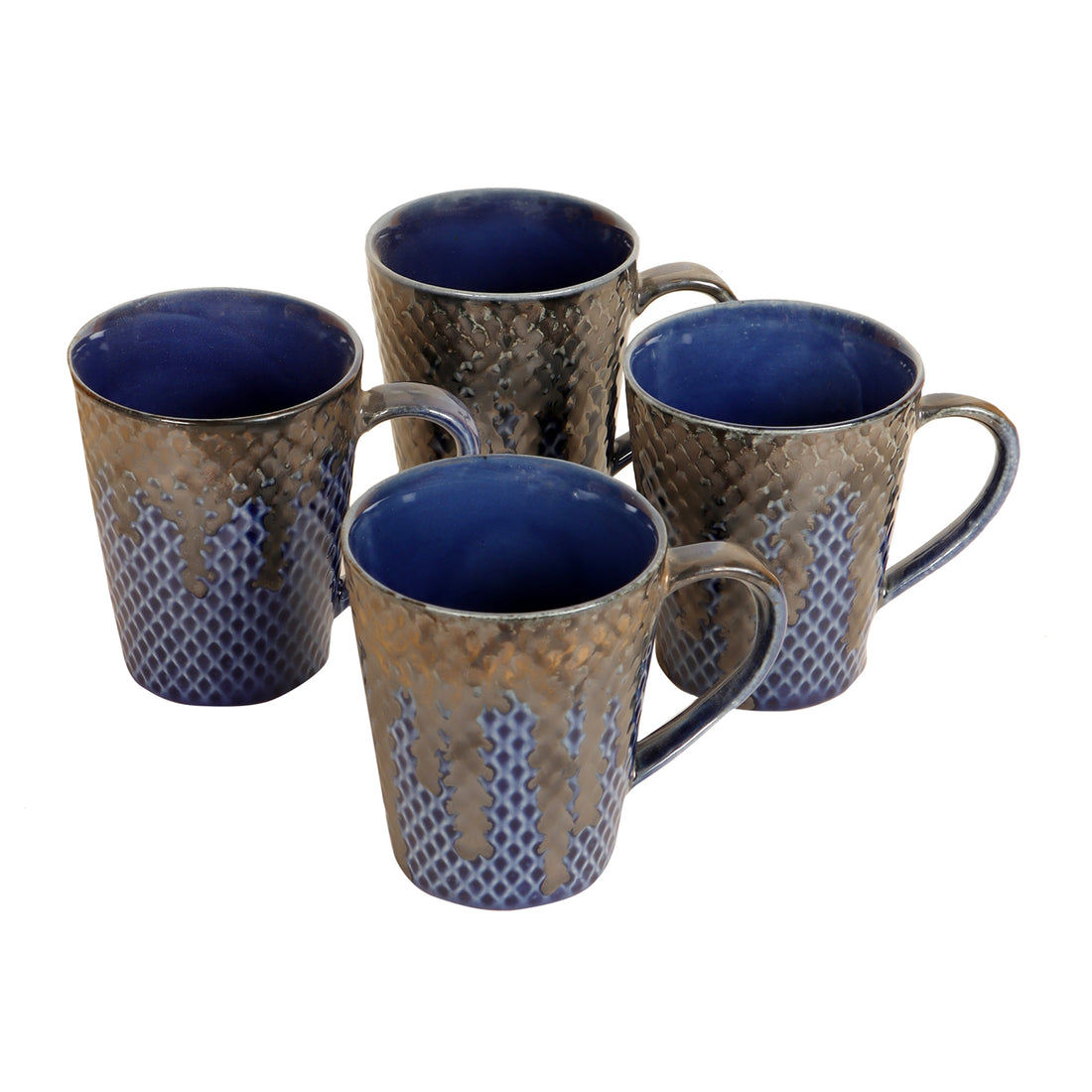 Midnight Blue Coffee Mugs Set of 4