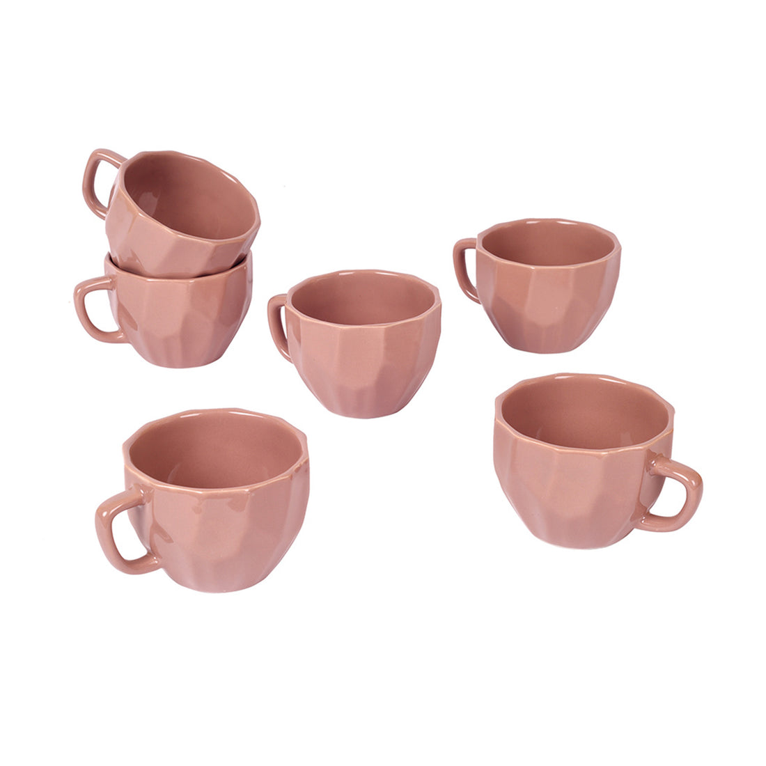 Peachy Dents Tea Cups Set of 6