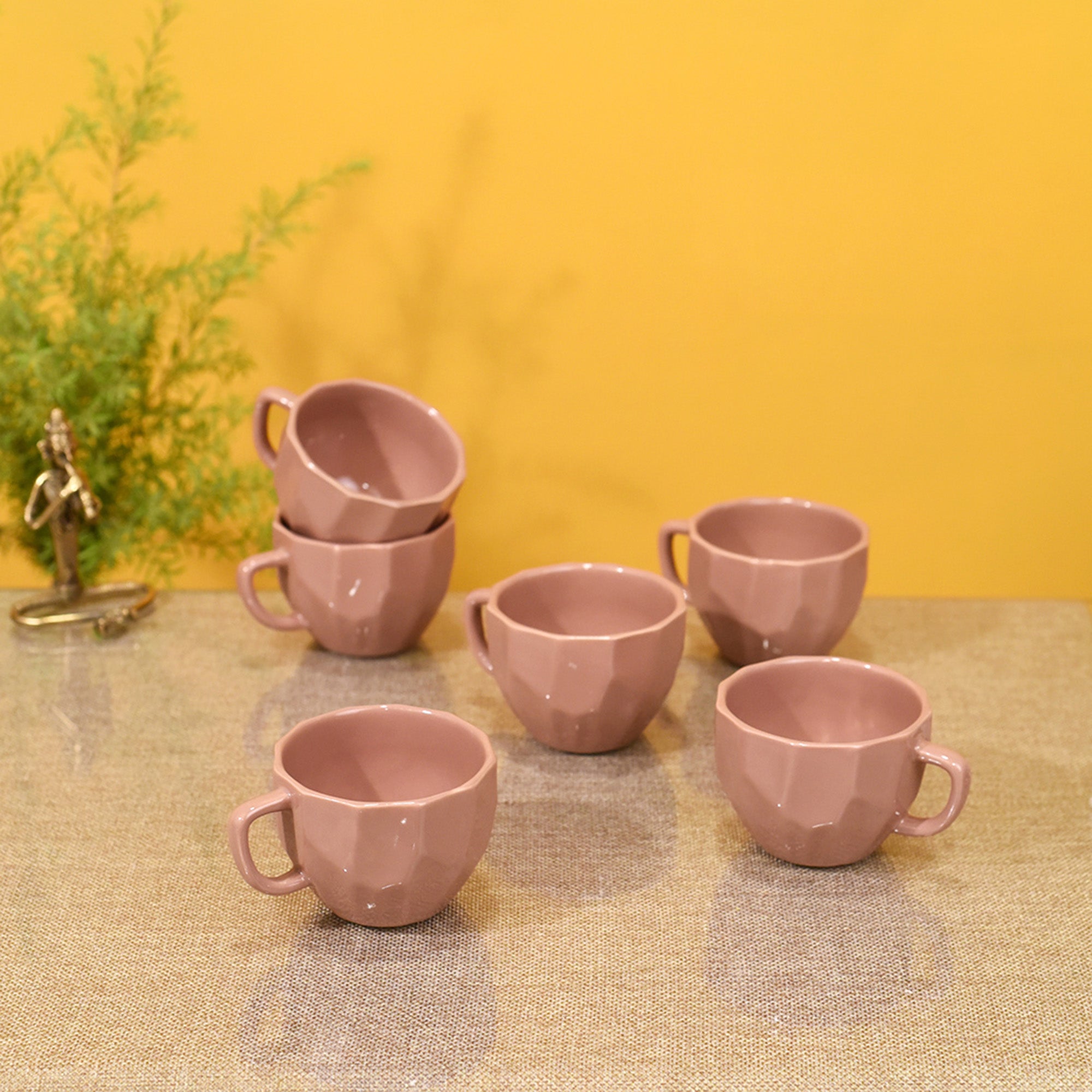 Peachy Dents Tea Cups Set of 6