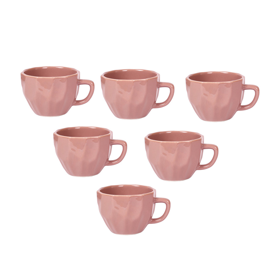 Peachy Dents Tea Cups Set of 6