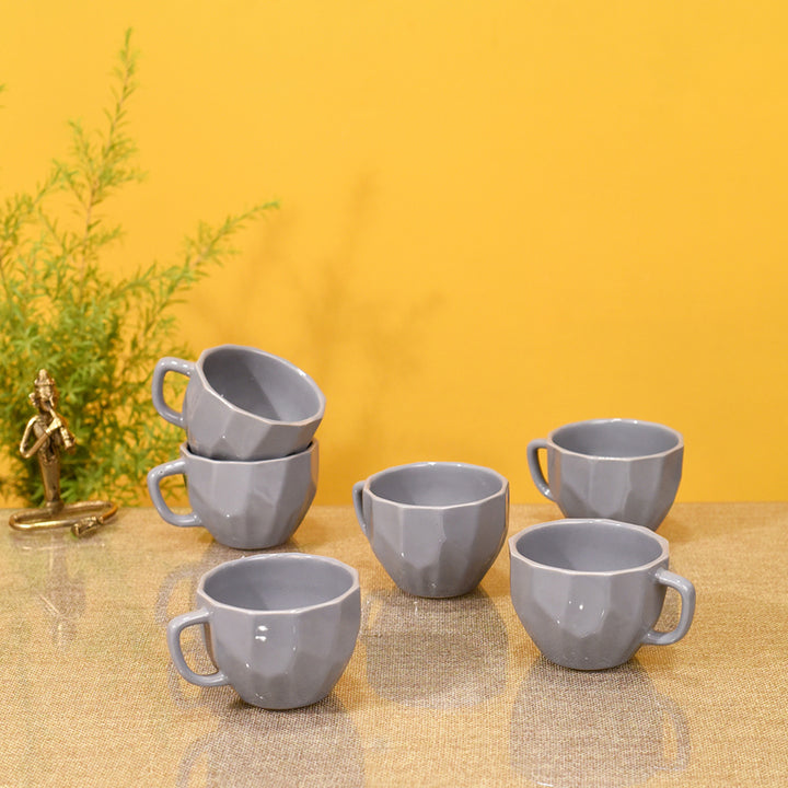 Smokey Dent Tea Cups Set of 6