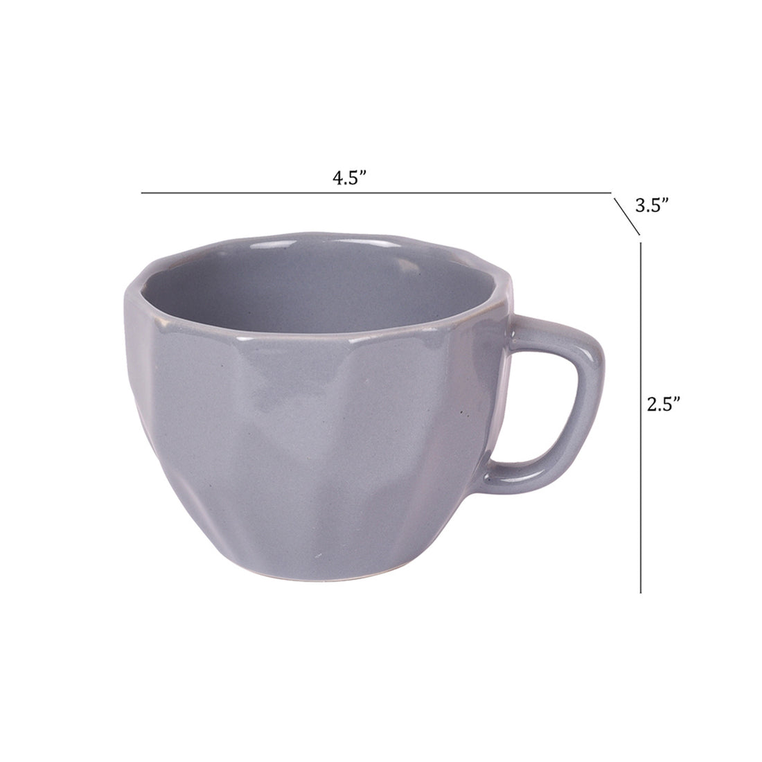 Smokey Dent Tea Cups Set of 6