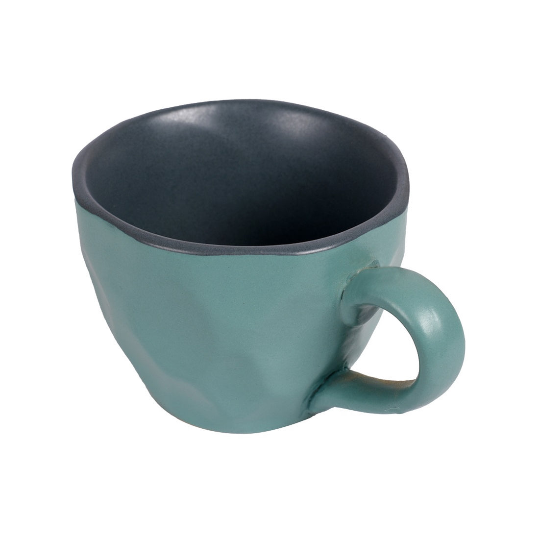 Cup Ceramic Aqua (Set of 6) (4.5x3.2x2.5)