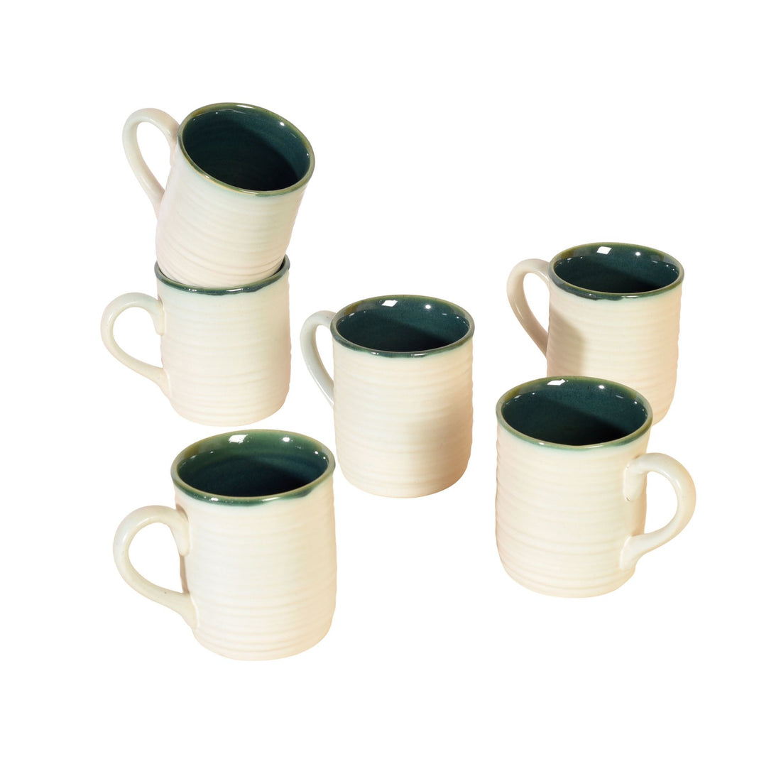 White Dove Tea Cups Set of 6