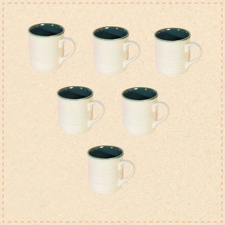 White Dove Tea Cups Set of 6