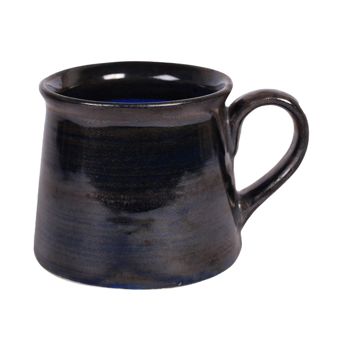 Cup Ceramic Dark Blue (Set of 6) (4x2.7x2.7)