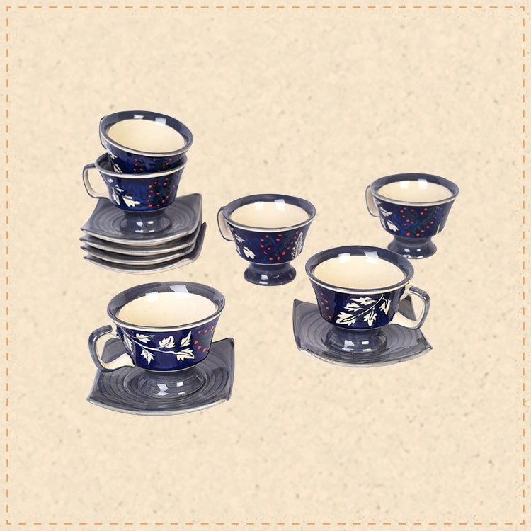 Blooming Leaves Tea Cups & Saucer S06