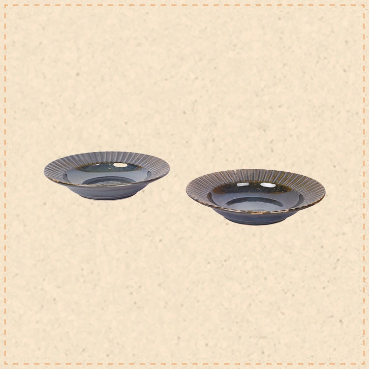 Peacock Pasta Plates Set 0f 2