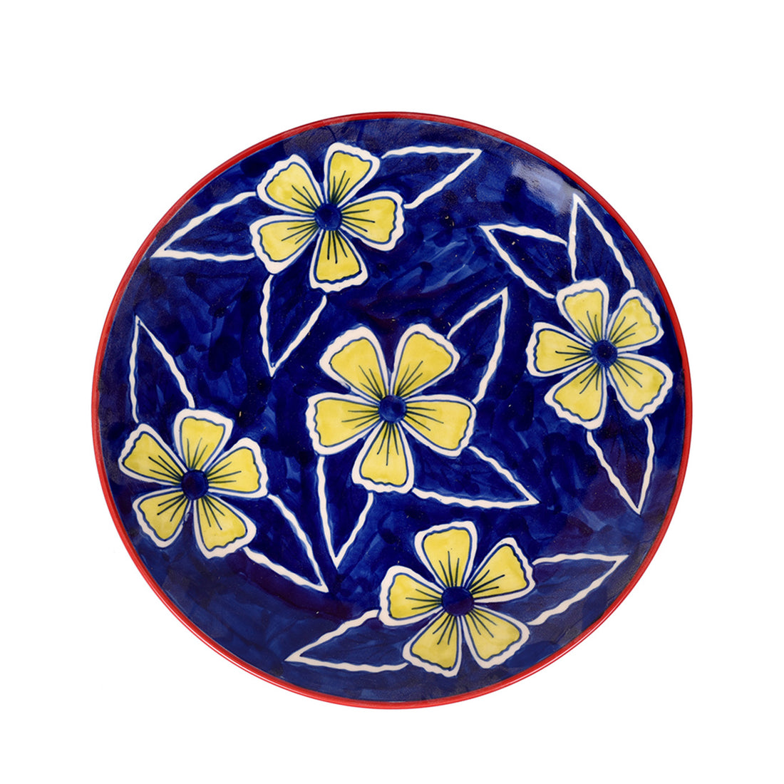 Flowers of Ecstasy Dinner Plates Set of 4, Azure