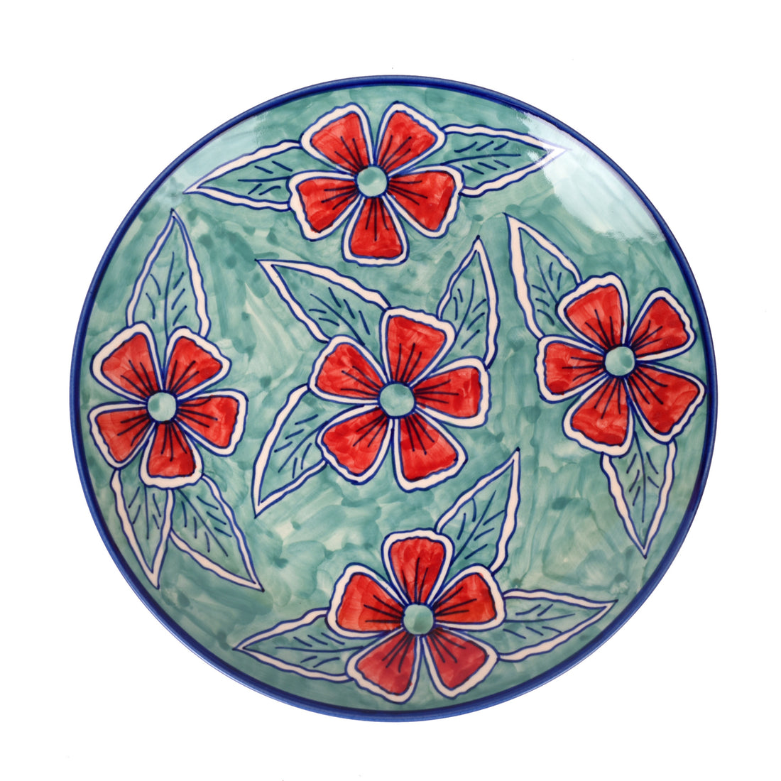 Flowers of Ecstasy Dinner Plates Set of 4, Arctic