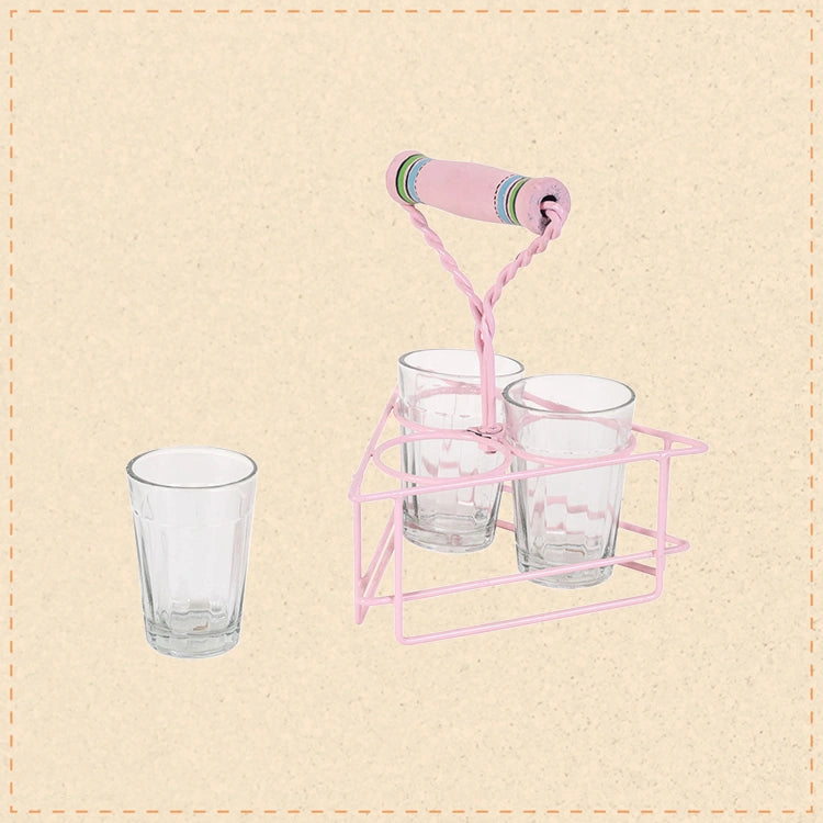 Cutting chai in blush pink SET OF 3 (6x6x7.5)