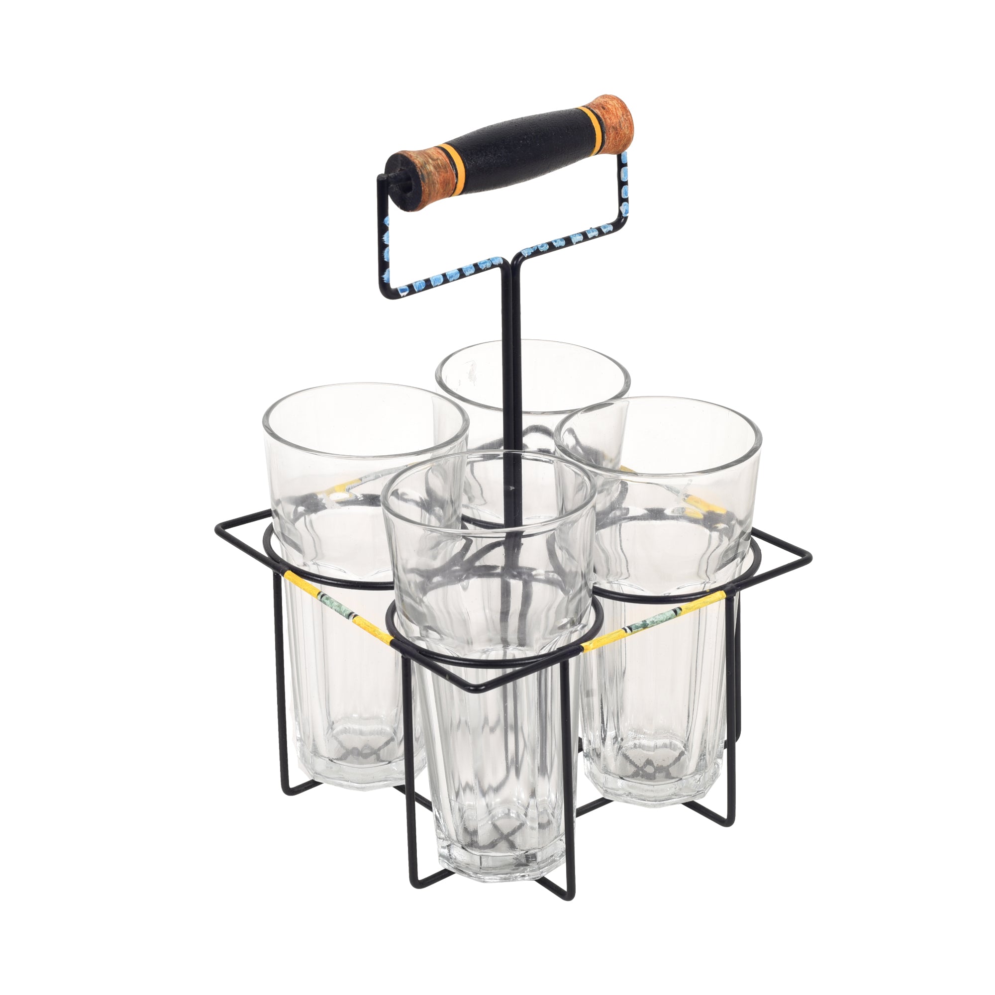 Artisanal Elegance Beverage Glass Holder