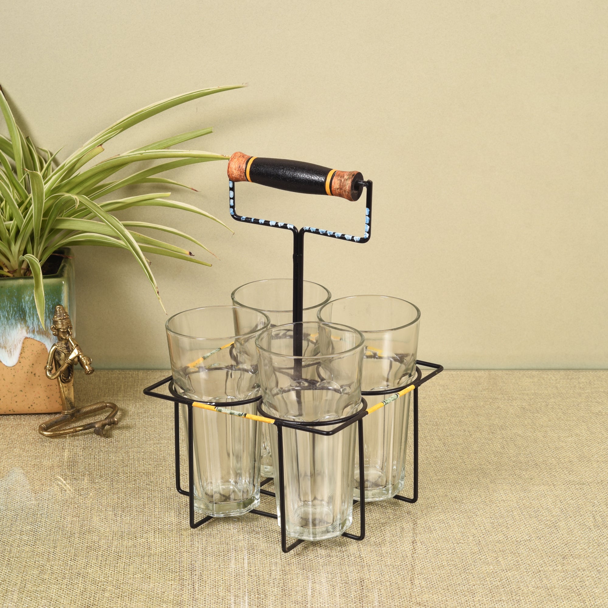 Artisanal Elegance Beverage Glass Holder