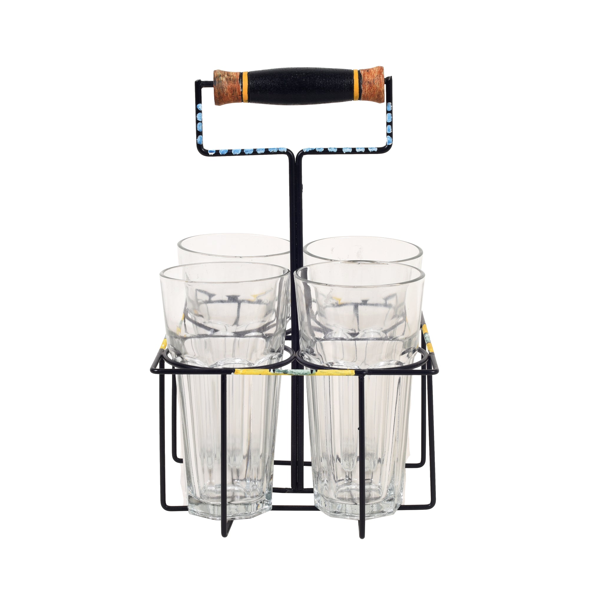 Artisanal Elegance Beverage Glass Holder