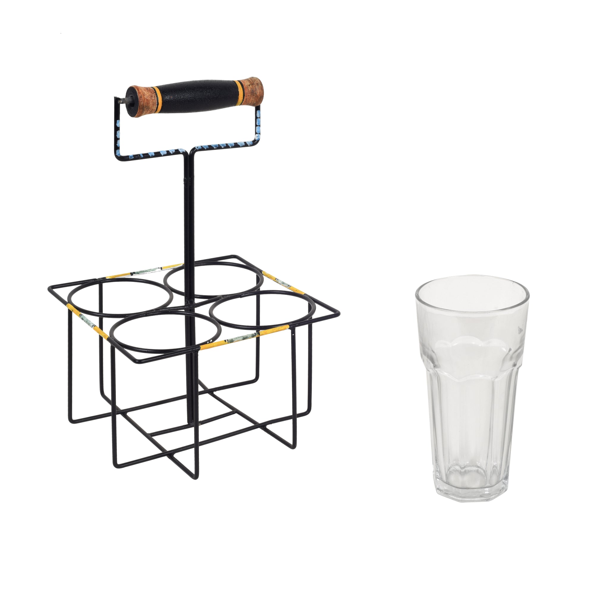 Artisanal Elegance Beverage Glass Holder