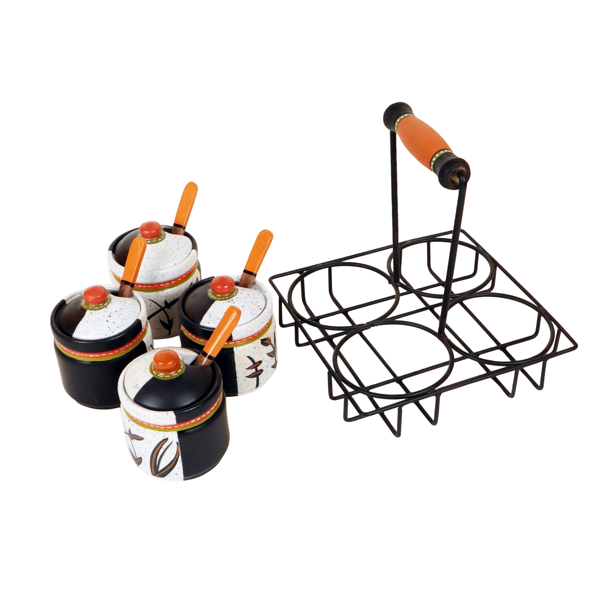 Achari Begum Barni Set (Set of 4) (7x7x7.5)