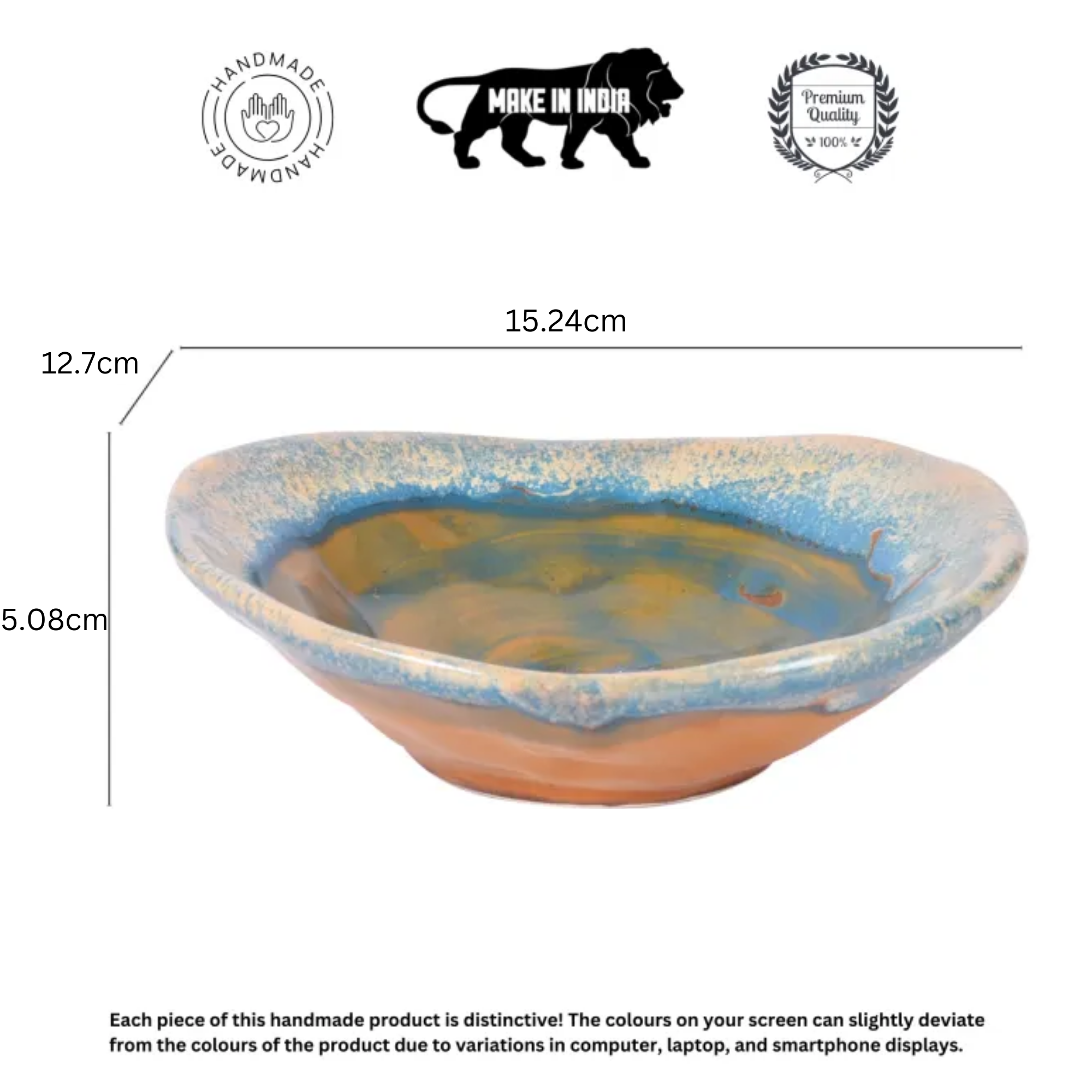 Turquoise Nut Servers Set of 4 bowls