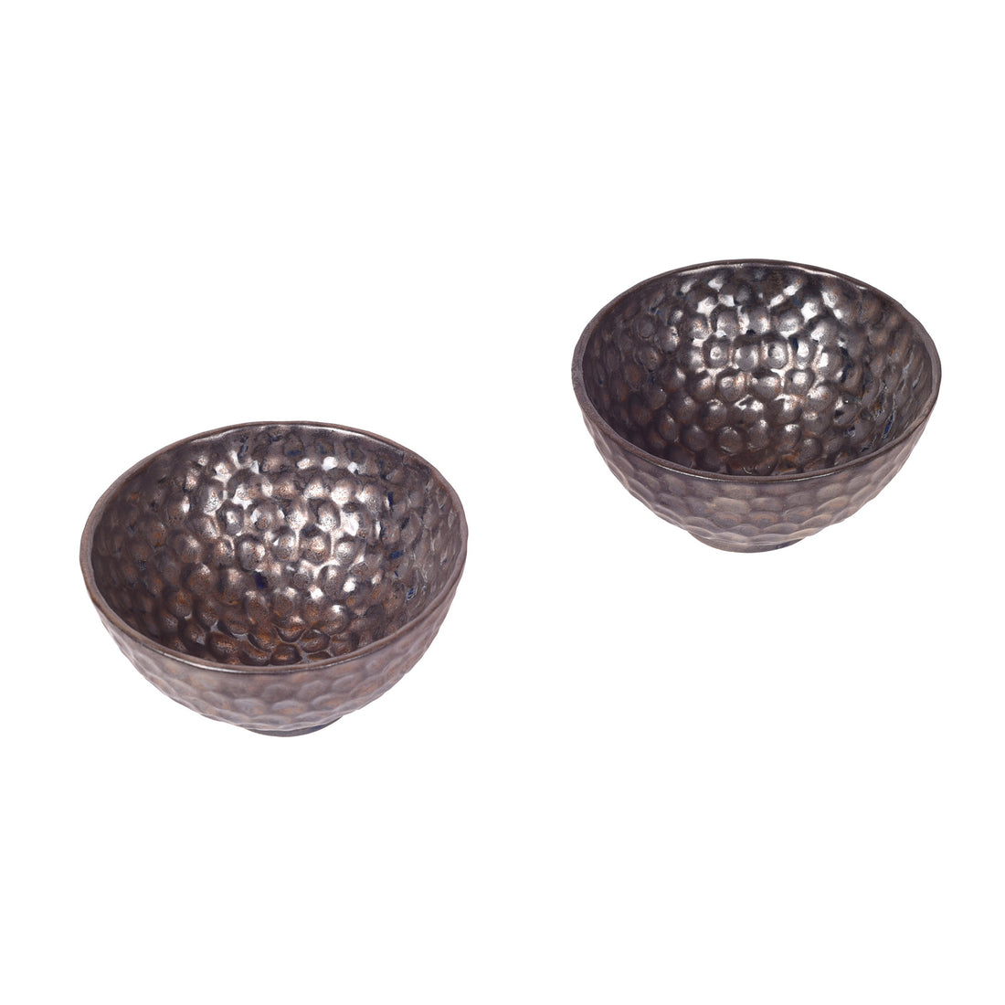 Crater Snacking Bowls Set of 2, Grey