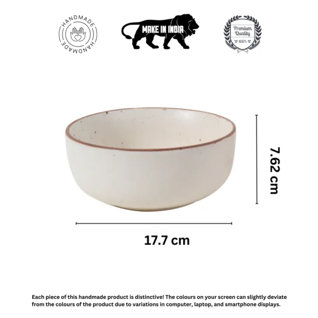 Elysian White Serving Bowls Set of 2 (7x7x3)