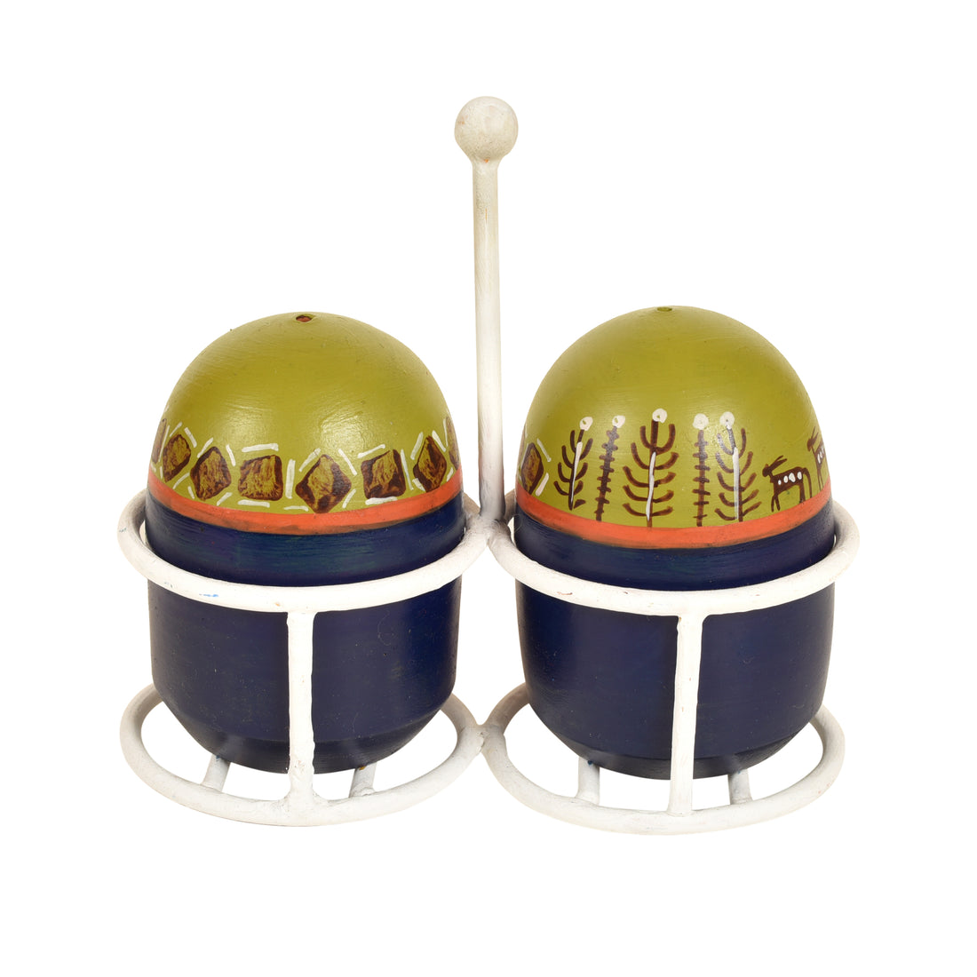 Oggy Salt n Pepper Dispensers with Metal Stand