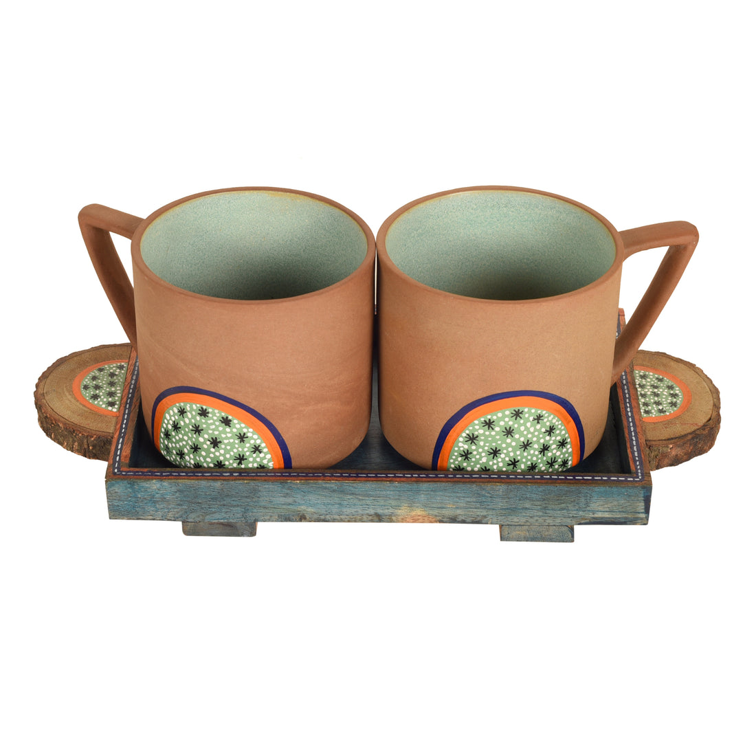 Desert Sand Breakfast Cups and Tray S03 (10.5x5x4.5)