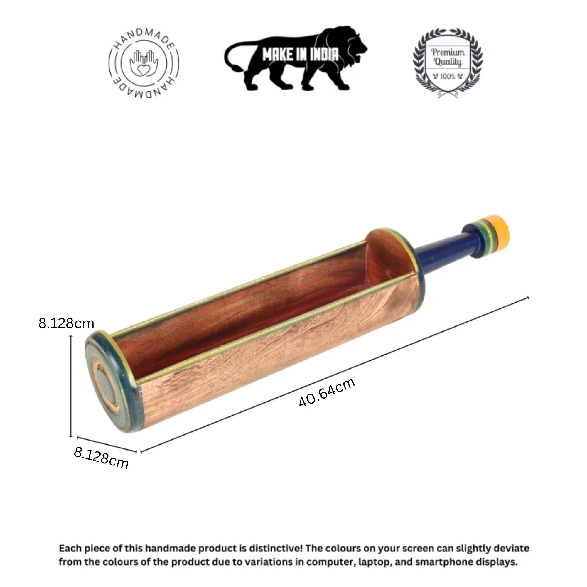 Midnight Blue Snacks Server in Tubular Shape