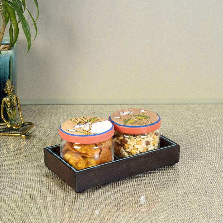 Pichhwai Leela Snacks Sotrage Jars S02