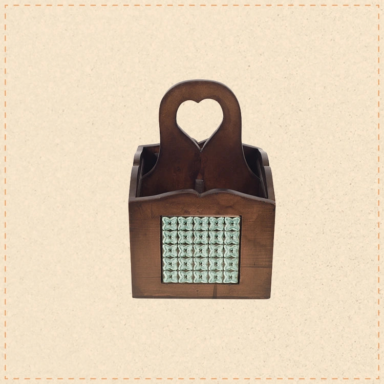 Handcrafted Jade Bottle and Tools Holder