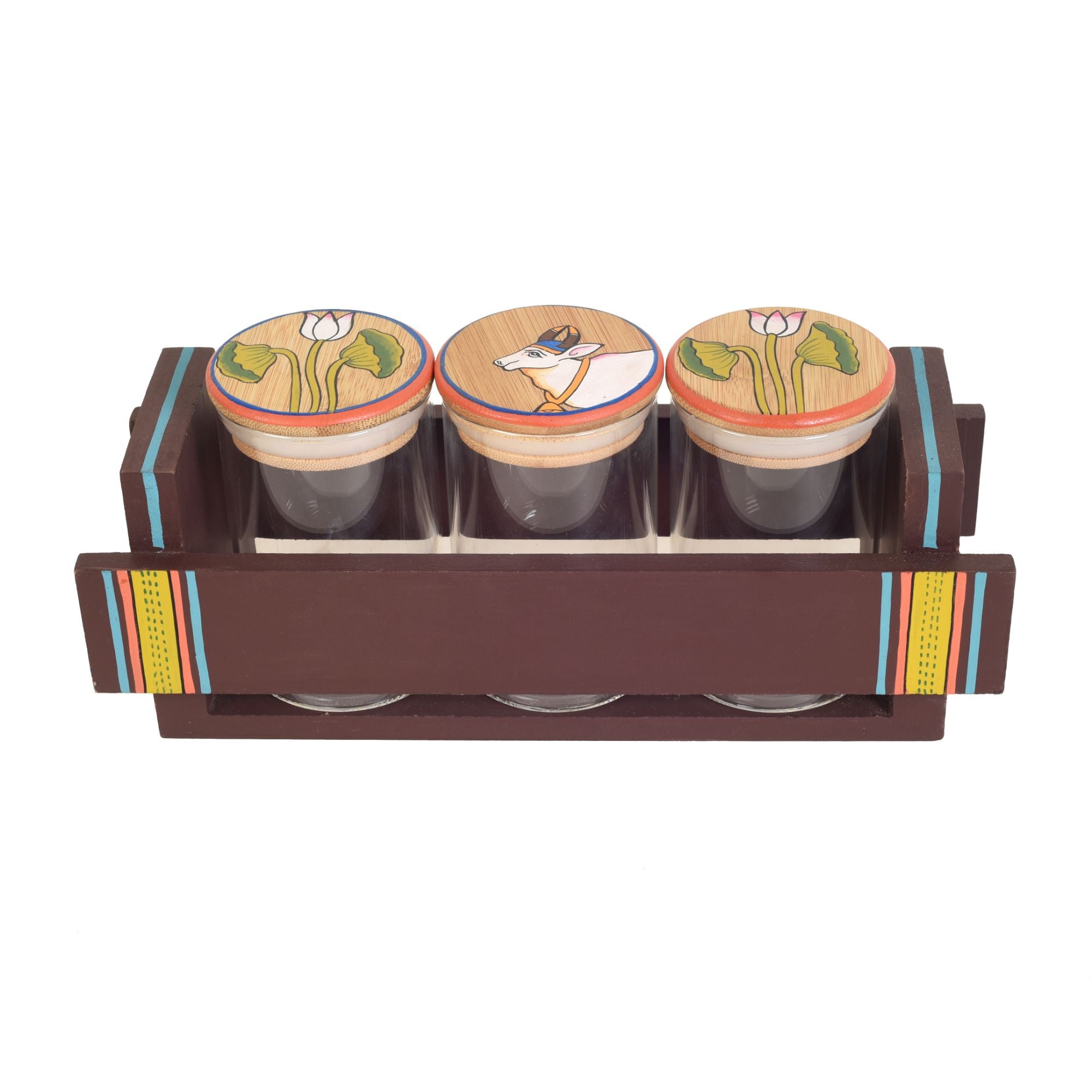 Pichhwai Storage Containers for Nuts and Seeds S03