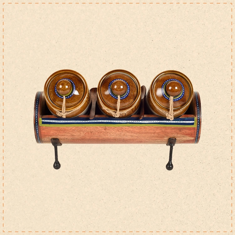 Chatore Barni Set with Stylish Tubular Stand
