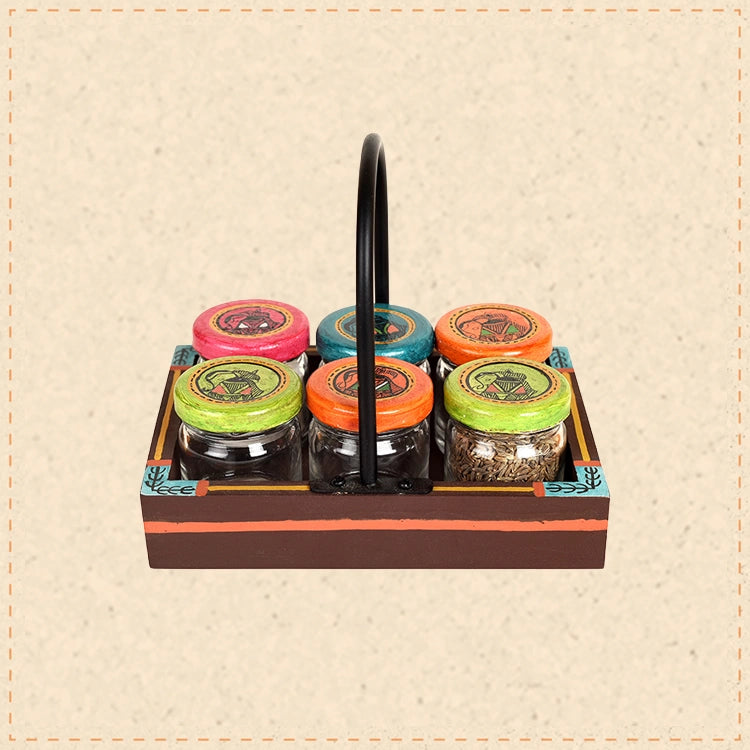 Colourful Condiment Containers So6 with Tray (6x4.5x5.5)