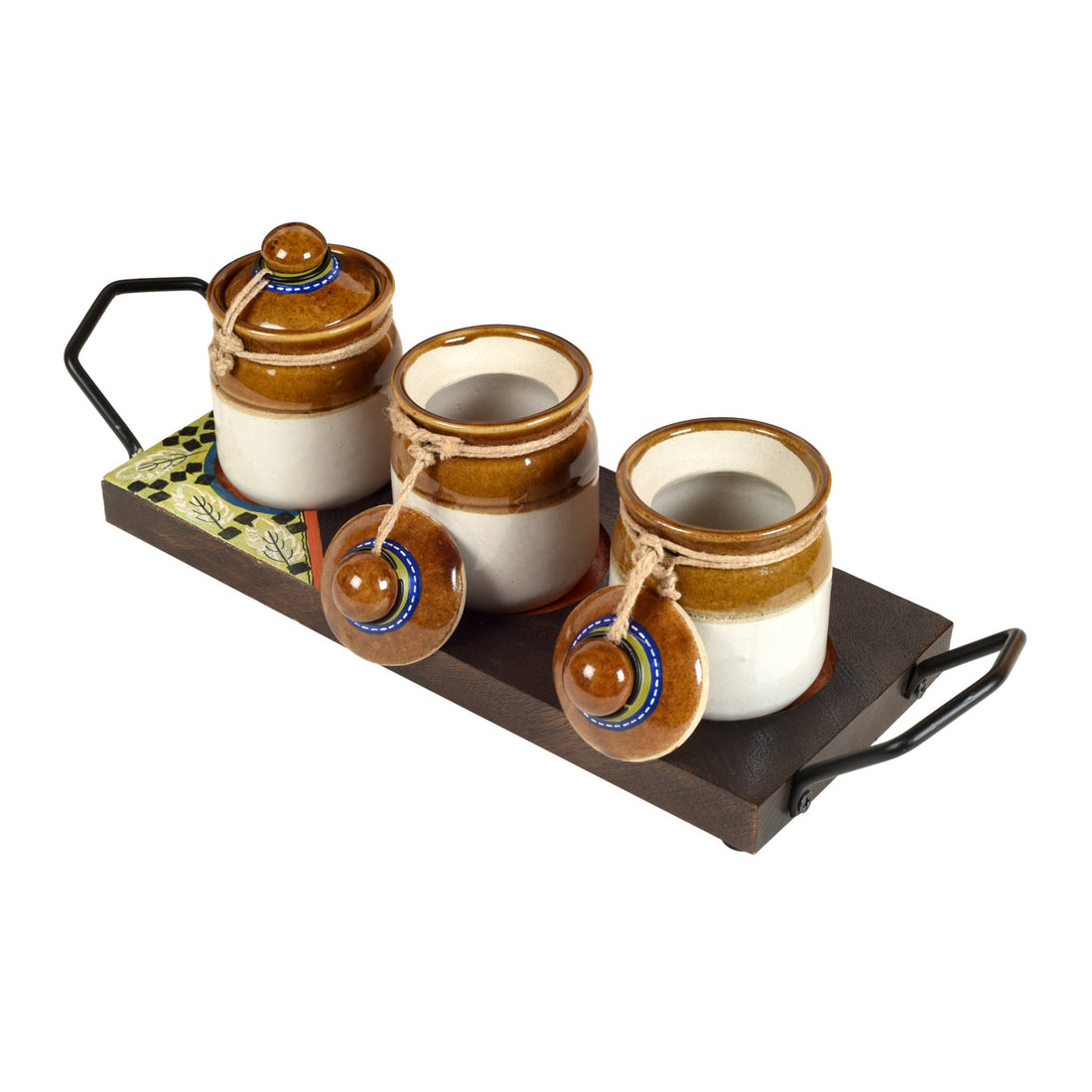 Chatore Barni Set with Stylish Wooden Tray