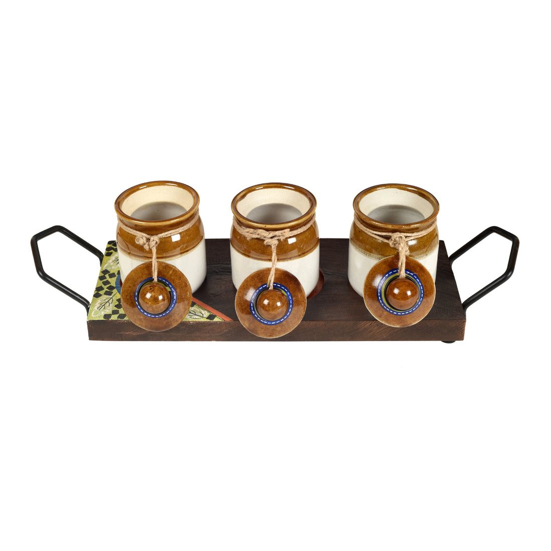 Chatore Barni Set with Stylish Wooden Tray