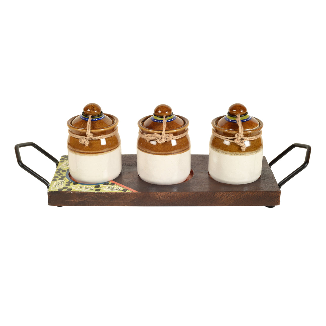 Chatore Barni Set with Stylish Wooden Tray