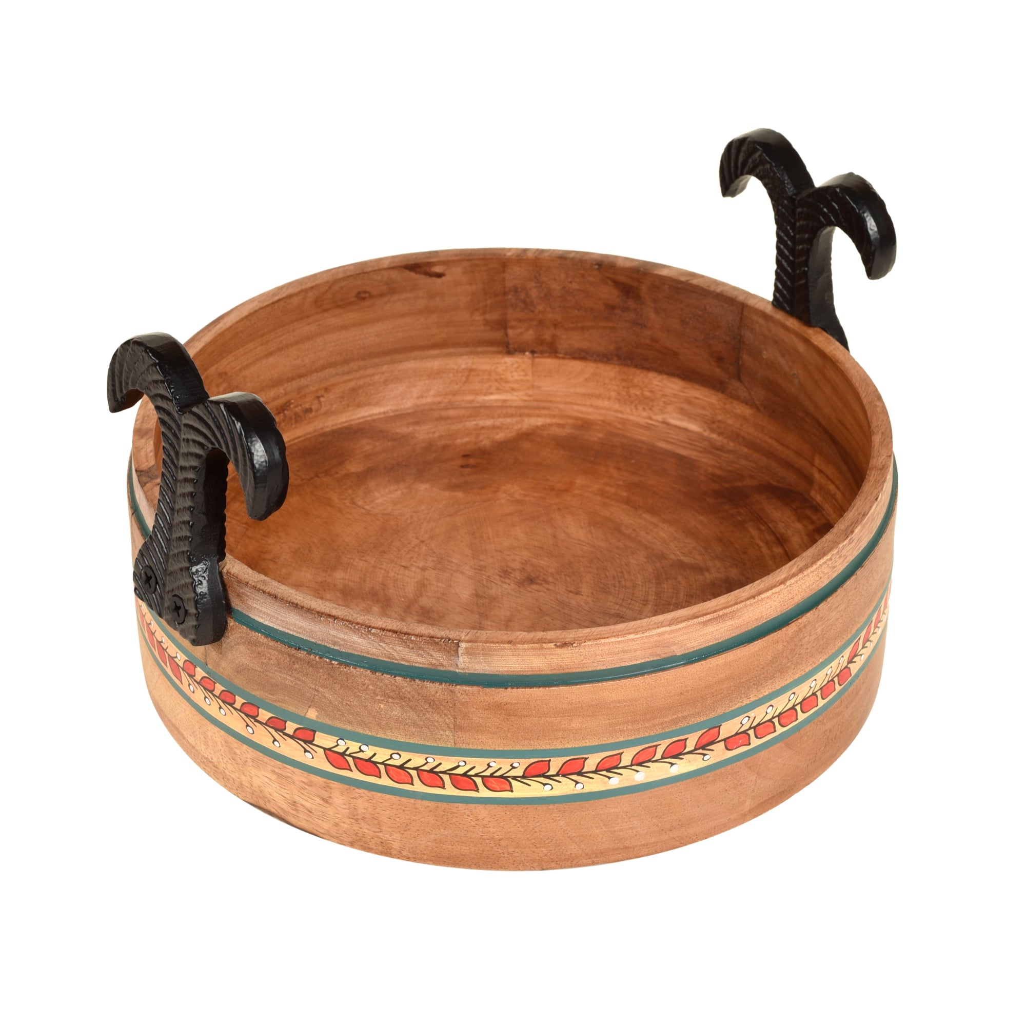 Rosho Fruit Basket Handcrafted in Mango Wood