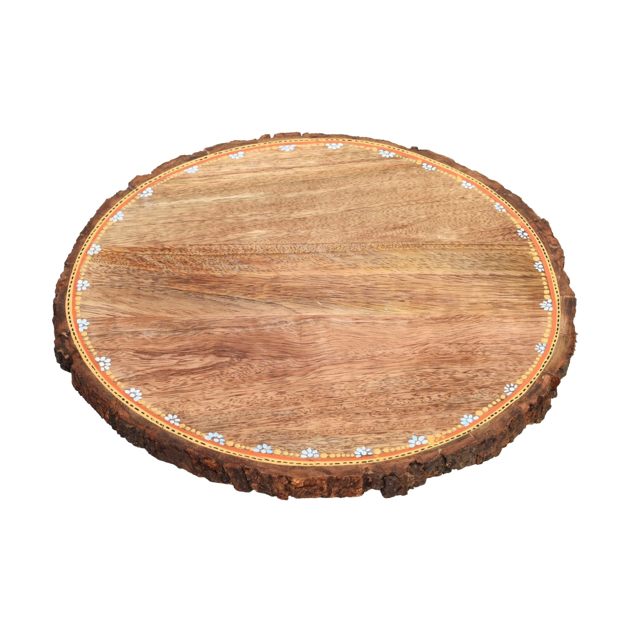 Rustic Wooden Cake Stand, Natural Log Slice Platter for Serving, Decor and Gifting
