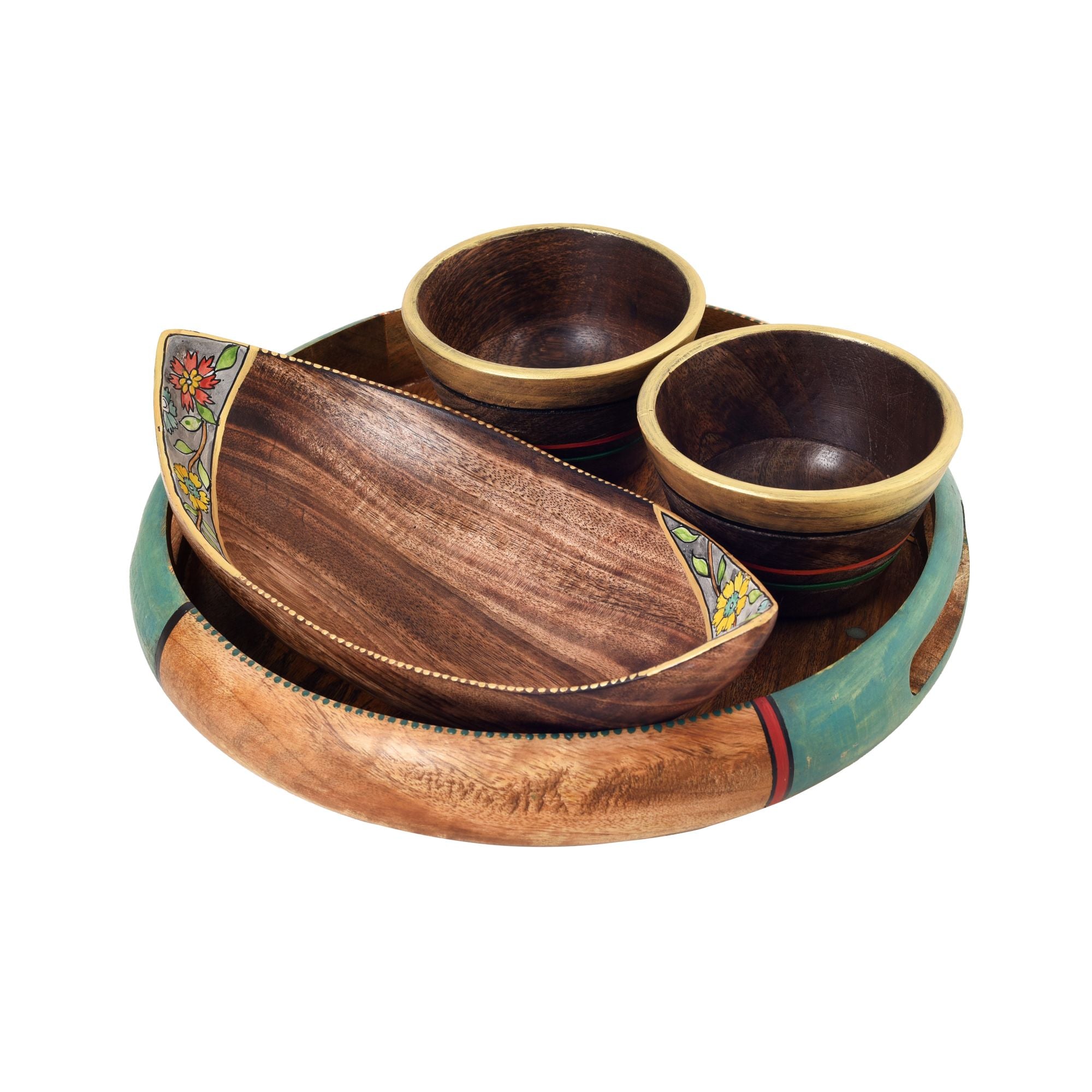 Timeless Wood Serving & Snacking Set