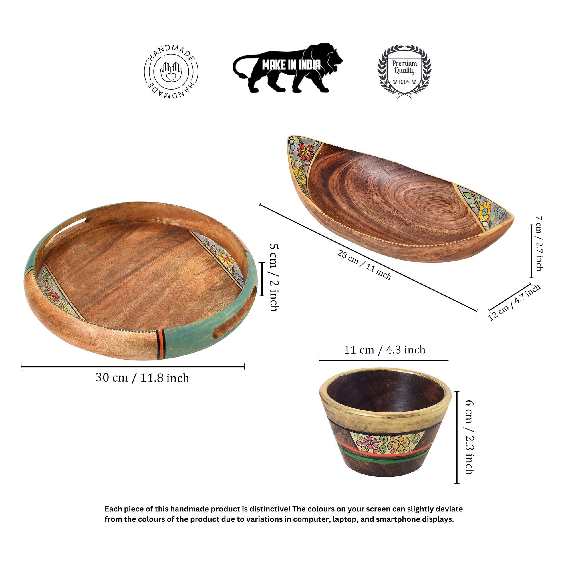 Timeless Wood Serving & Snacking Set