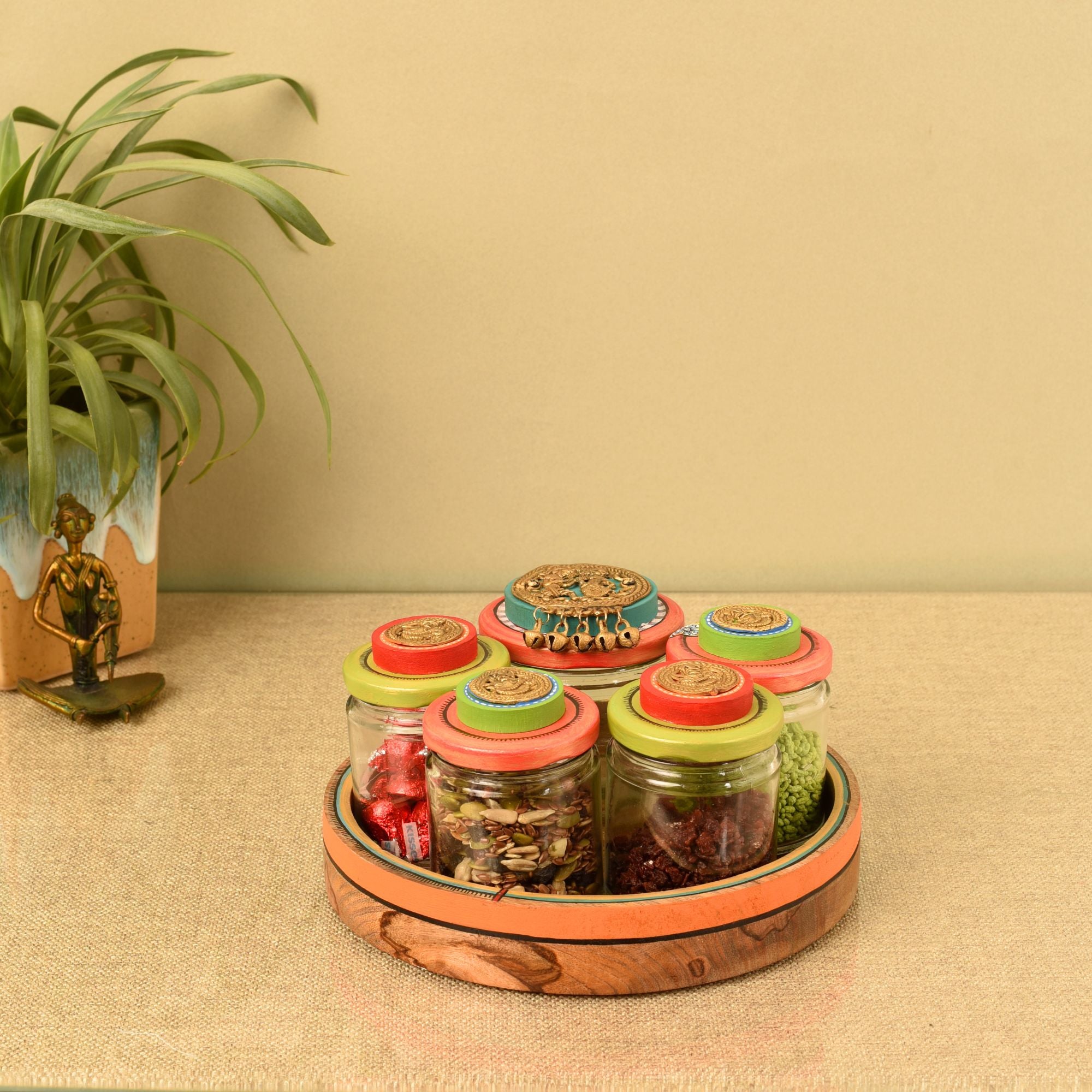 Essentials Round Tray & Jar Set