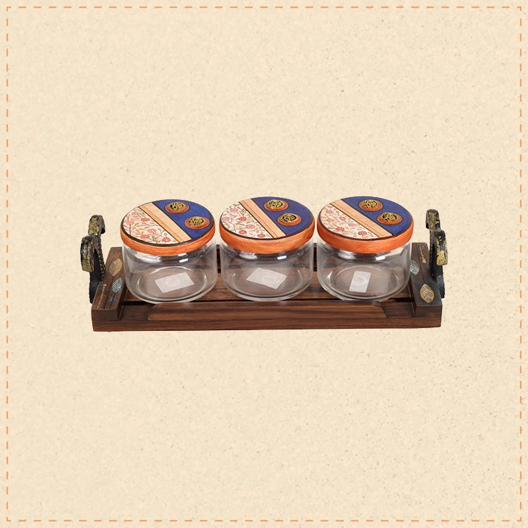 Flavors Of Home Kit S03 Jars W/Tray