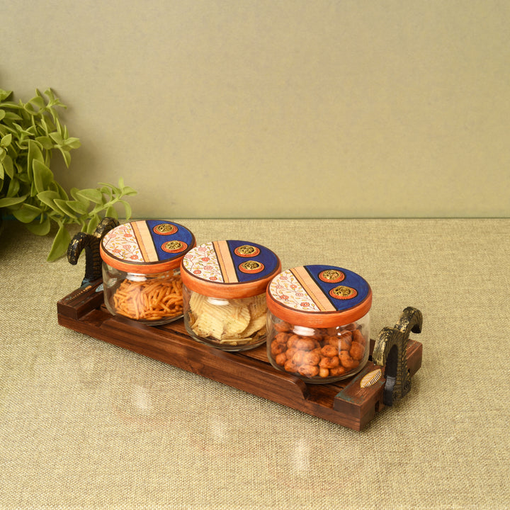 Flavors Of Home Kit S03 Jars W/Tray