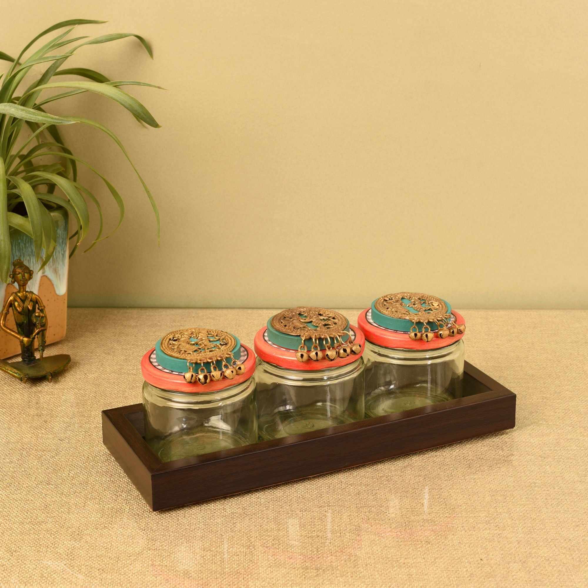 Trio Elegance Tray & Jar Set