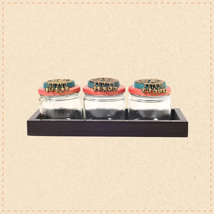 Trio Elegance Tray & Jar Set