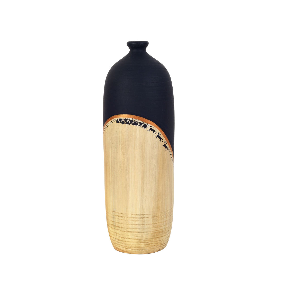 Midnight's secret bottle vase