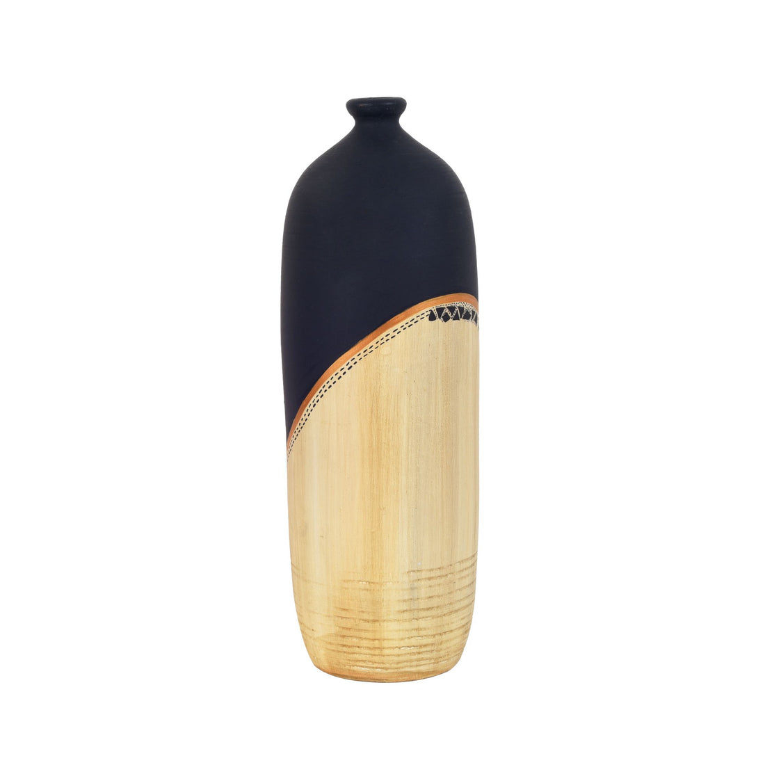 Midnight's secret bottle vase