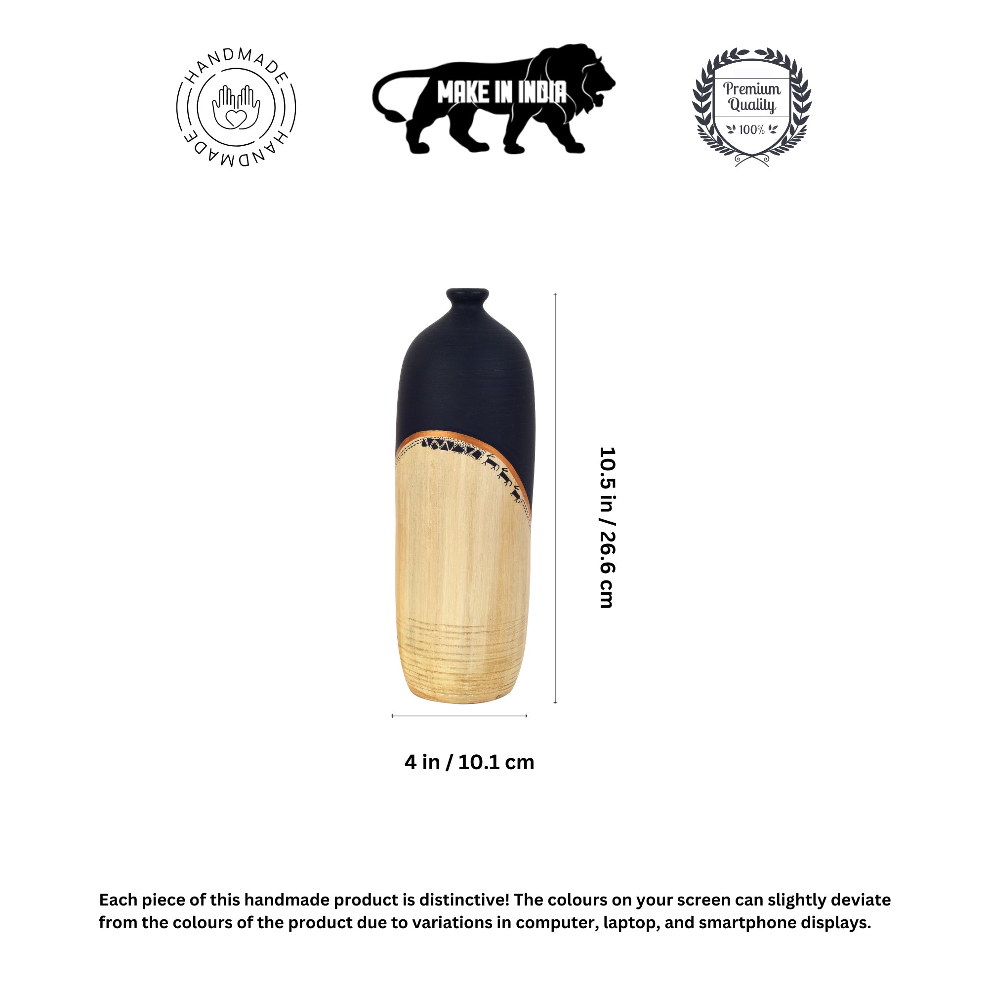 Midnight's secret bottle vase