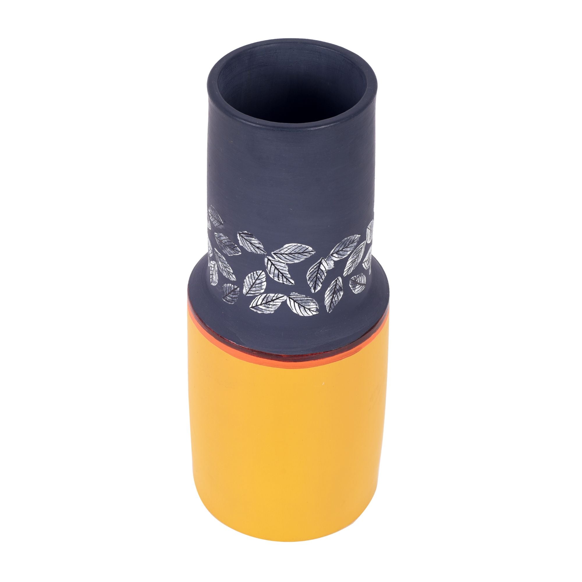 Bluebell Fields Terracotta Cylinder Vase (4x4x10)