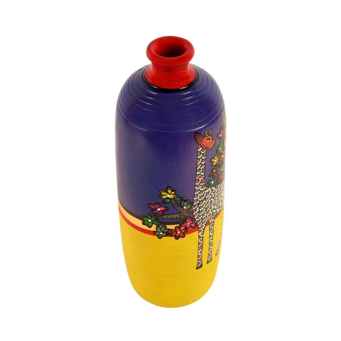 Giraffe Gallore Terracotta Vase