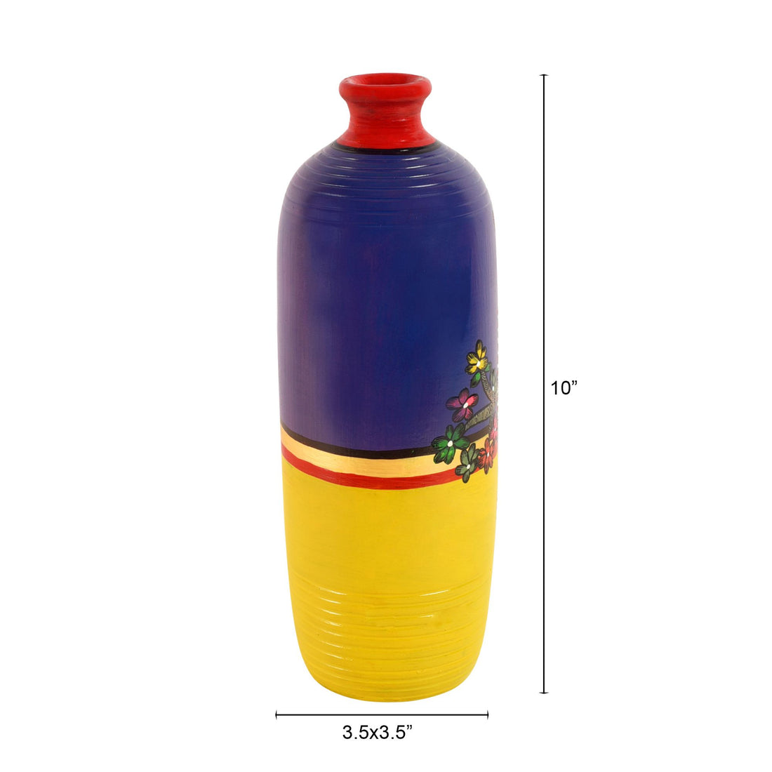 Giraffe Gallore Terracotta Vase
