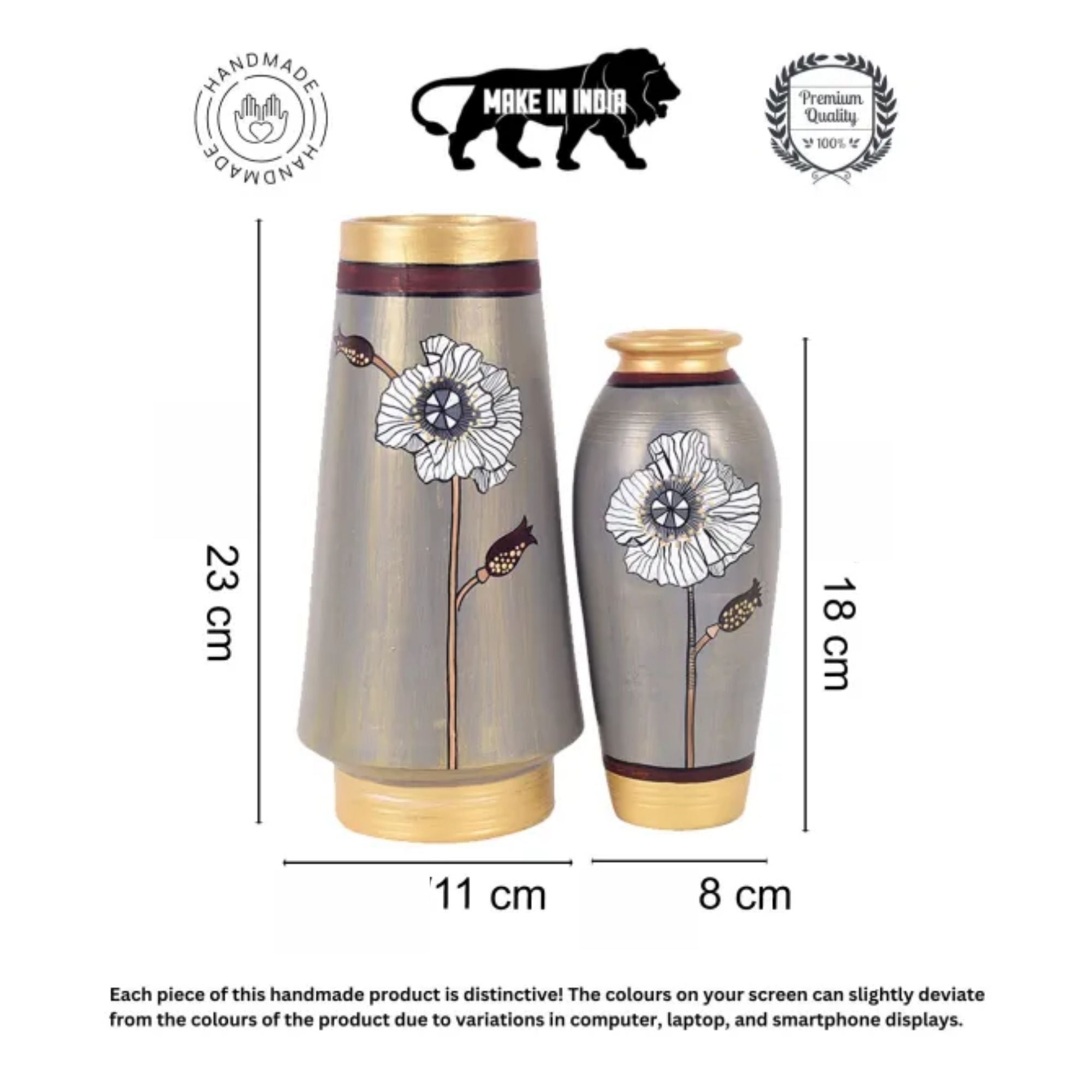 Golden Hour Terracotta Vases S02 (4.5x9/3x7)